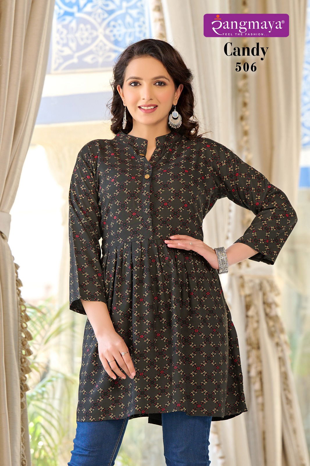 Candy 5 By Rangmaya Printed Wester Ladies Short Top Wholesale Price In Surat
